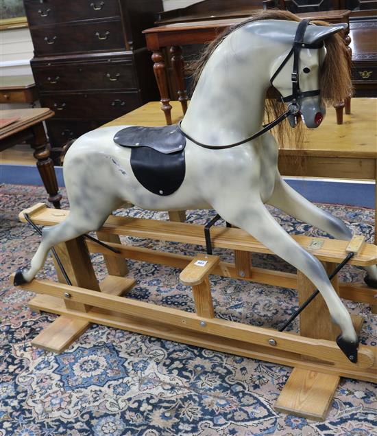 A rocking horse by Haddon W.179cm